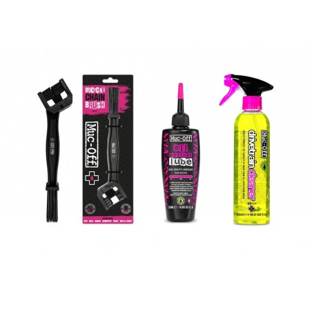 MUC-OFF Kit para el cuidado de la cadena bicicleta 728677