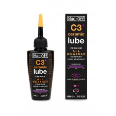 MUC-OFF Lubricante cerámico para cadena de bicicleta clima seco y húmedo C3 CERAMIC PREMIUM (C3 ALL WEATHER LUBE) 728975