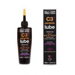 MUC-OFF Lubricante cerámico para cadena de bicicleta clima seco y húmedo C3 CERAMIC PREMIUM (C3 ALL WEATHER LUBE) 728976