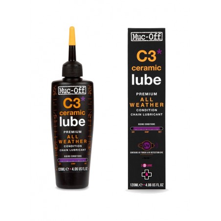 MUC-OFF Ceramic bicycle chain lubricant for dry and wet weather C3 PREMIUM (C3 ALL LUBE) 728976