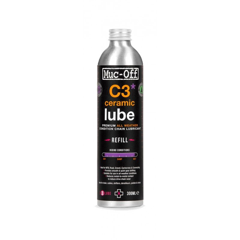 MUC-OFF Ceramic bicycle chain lubricant for dry and wet weather C3 PREMIUM (C3 ALL LUBE) 728977