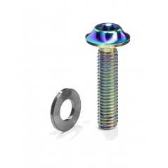 ABSOLUTE BLACK Tornillo para pinza de freno montaje plano M5X15 MM TITANIO 729106VAR