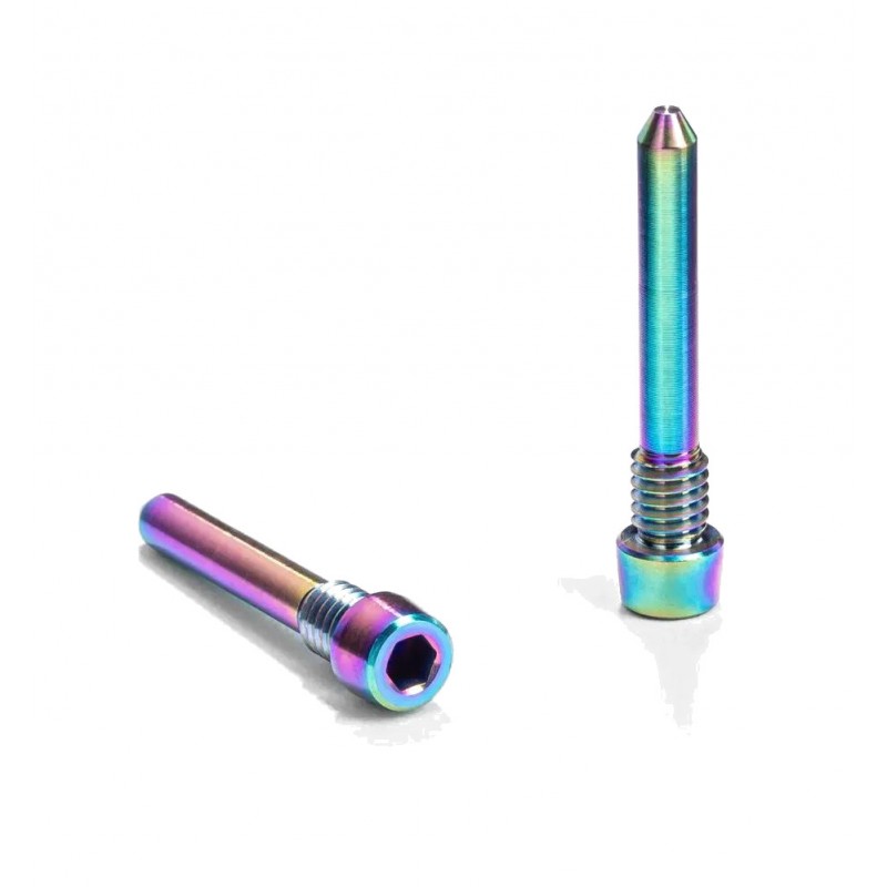 ABSOLUTE BLACK Juego de tornillos para sujeción pastillas freno carretera SHIMANO TITANIO 729121VAR