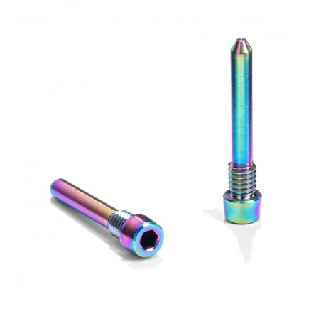 ABSOLUTE BLACK Juego de tornillos para sujeción pastillas freno carretera SHIMANO TITANIO 729121VAR