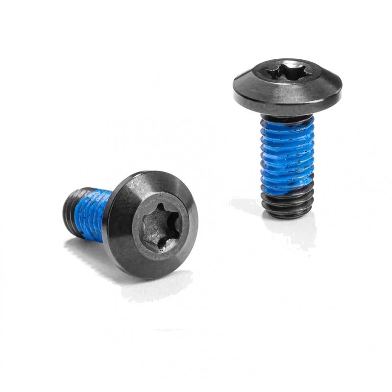 ABSOLUTE BLACK Juego de tornillos para portabidón bicicleta M5XT25 TITANIO 729126VAR