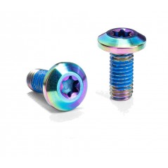 ABSOLUTE BLACK Juego de tornillos para portabidón bicicleta M5XT25 TITANIO 729126VAR