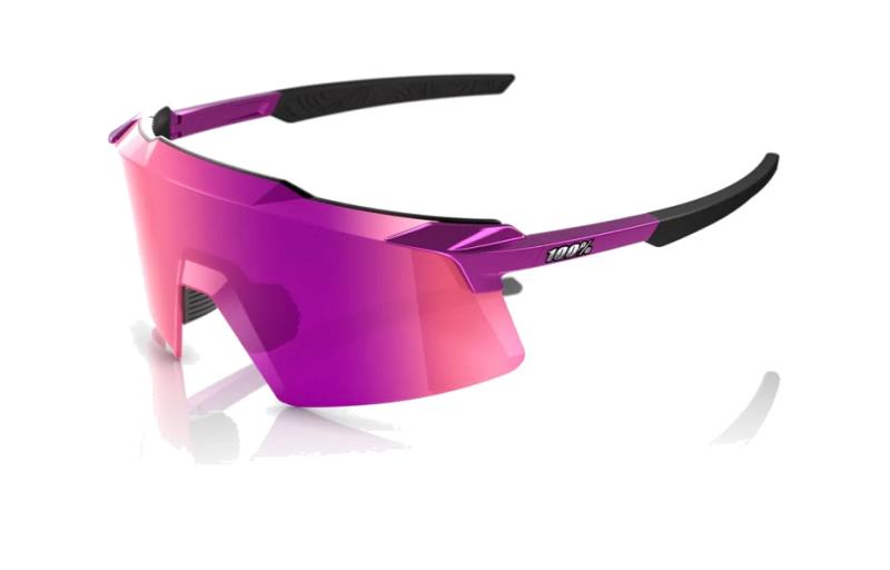 100% GAFAS BICICLETA CICLISMO DEPORTE AEROCRAFT GLOSS PURPLE CHROME 196261050158