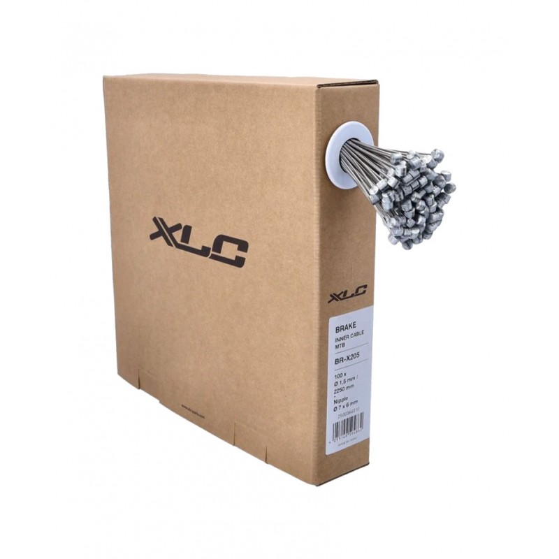 XLC Cables de freno para bicicleta montaña BR-X205 1.5/2250 MM 7X6 ACERO (100 UNIDADES) 2500364010