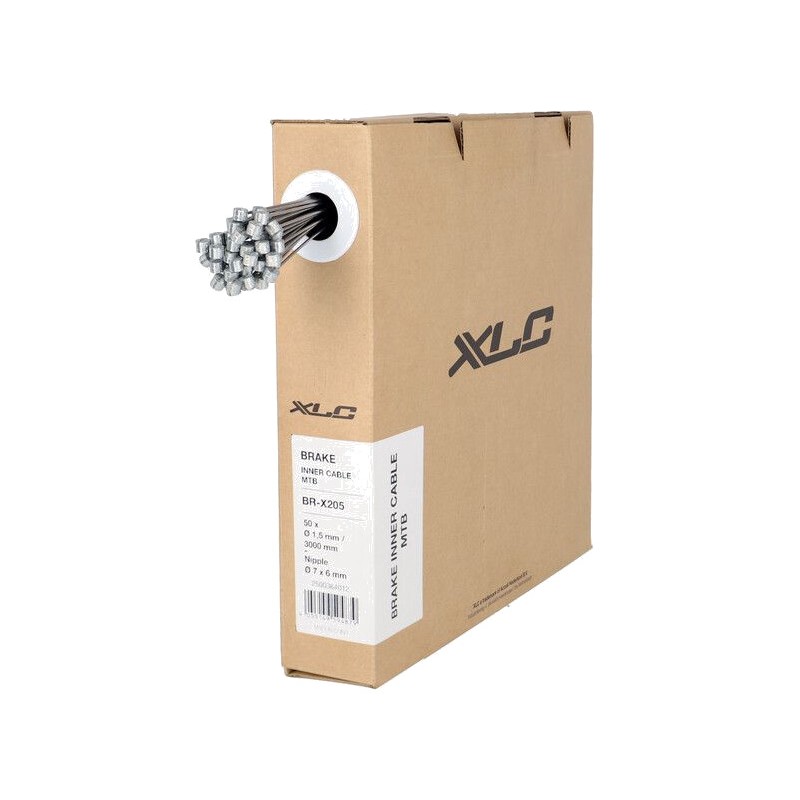 XLC Mountain bike brake cables BR-X205 1.5/3000 MM 7X6 ACERO (50 UNIDADES) 2500364012