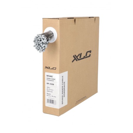 XLC Brake cables for internal bicycle cable routing BR-X206 1.5/2000 MM 5.5X10 ACERO (100 UNIDADES) 2500364015