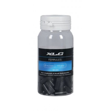 XLC Bicycle shifter cable housing end caps SH-X73 4.3 MM PVP (100 UNIDADES) 2501101010