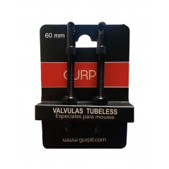 GURPIL Juego de válvulas aluminio con rosca PRESTA TUBELESS 60 MM 728538