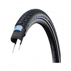 SCHWALBE Tire cover with mixed tread pattern and rigid puncture protection MARATHON PLUS TOUR 26X1.90 HS619 STANDARD S-GUARD TWI