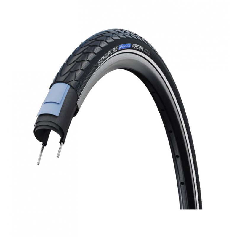SCHWALBE Cubierta de neumático ligera urbana con protección antipinchazos MARATHON RACER 700X38C HS429 STANDARD R-GUARD ADDIX GR