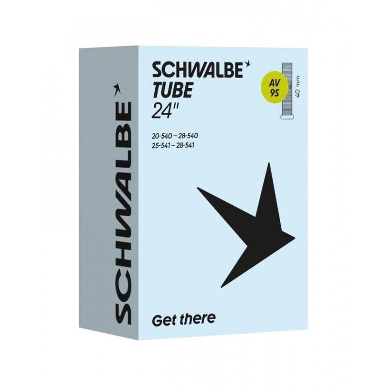 SCHWALBE Bicycle air chamber AV9S 24X1.00-1.10 STANDARD 40 MM 20/28-540 729268