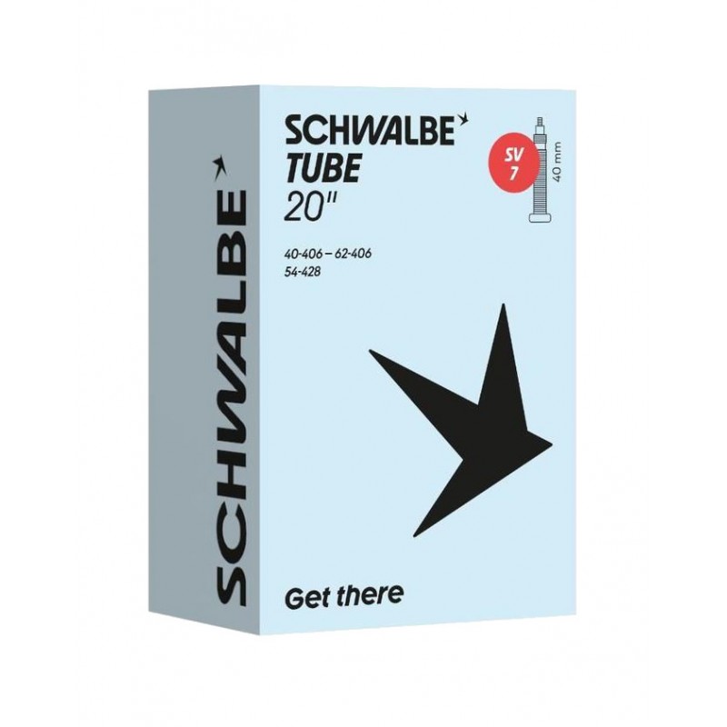 SCHWALBE Camara aire bicicleta SV7 20X1.50-2.50 PRESTA 40 MM 40/62-406 729269