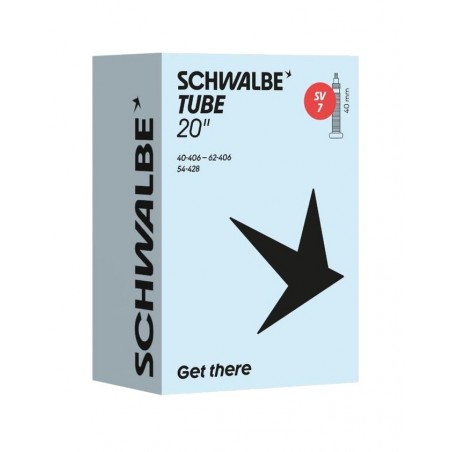 SCHWALBE Camara aire bicicleta SV7 20X1.50-2.50 PRESTA 40 MM 40/62-406 729269