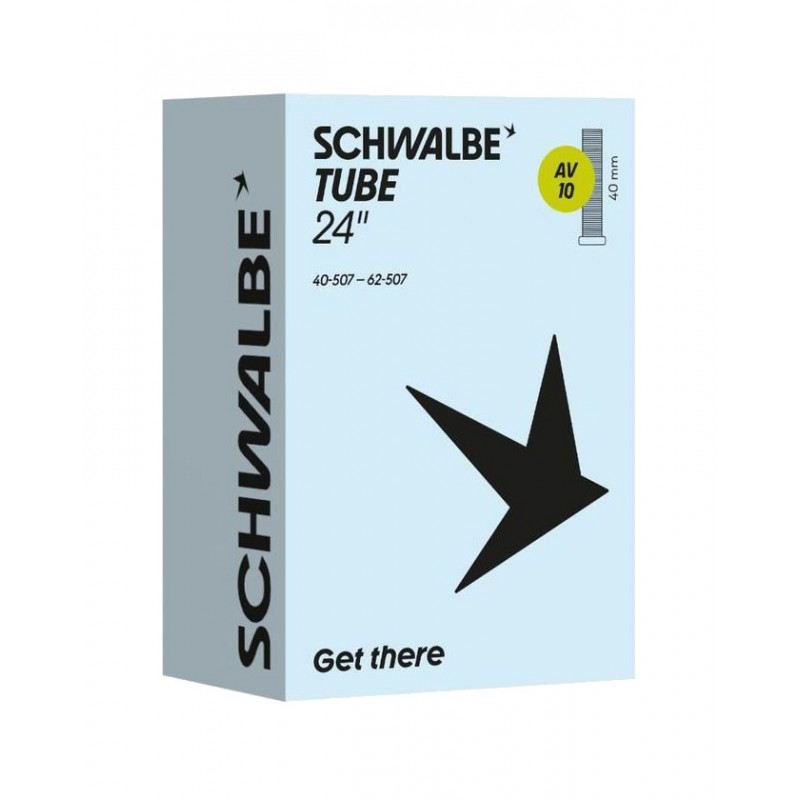 SCHWALBE Bicycle air chamber AV10 24X1.50-2.50 STANDARD 40 MM 40/62-507 729271