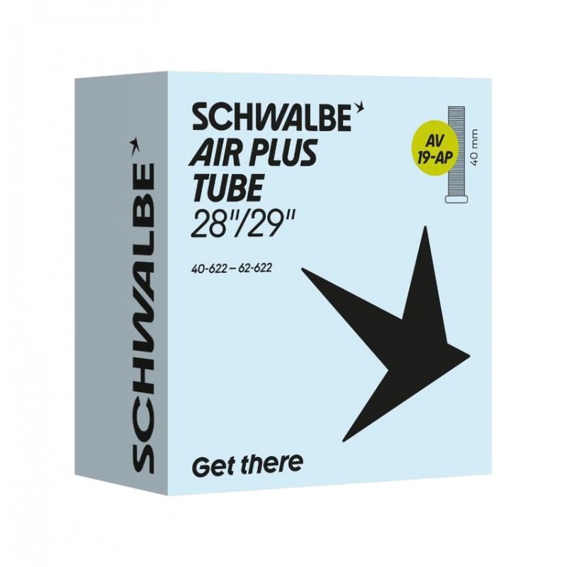 SCHWALBE Reinforced bicycle inner tube AV19-AP AIR PLUS 700X40-62 STANDARD 40 MM 40/62-622 729272