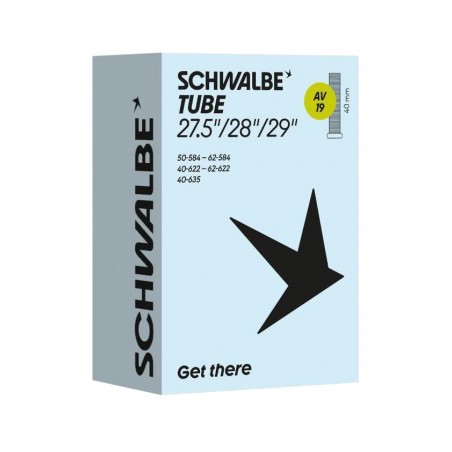 SCHWALBE Camara aire bicicleta AV19 27.5-29X1.50-2.50 STANDARD 40 MM 40/62-584/635 729277