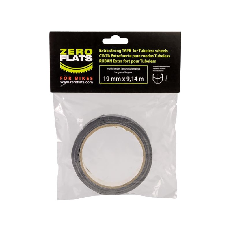 ZEROFLATS CINTA FONDO DE LLANTA TECHNICAL TAPE 19 MM 9.14 M TUBELESS 728275