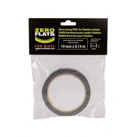 ZEROFLATS CINTA FONDO DE LLANTA TECHNICAL TAPE 19 MM 9.14 M TUBELESS 728275