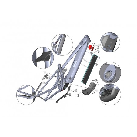 GHOST Kit de protección para cuadro E-BIKE E-RIOT CF KGH00001