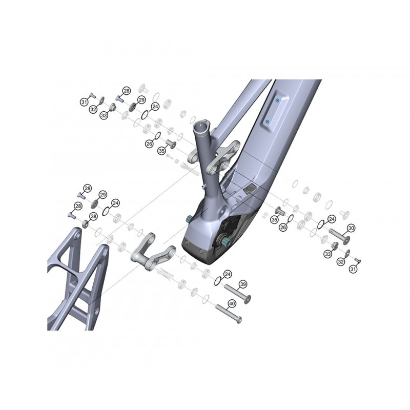 GHOST Axle kit E-BIKE E-RIOT CF KGH00003