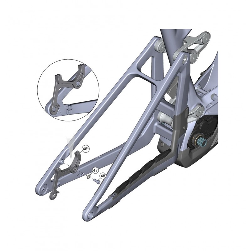 GHOST Kit de montaje para freno E-BIKE E-RIOT CF KGH00005