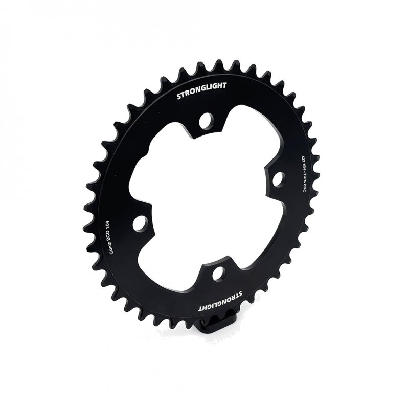 STRONGLIGHT Plato de eléctrica aluminio con cuatro brazos y fijación estándar compatible E-BIKE 104 BCD 11/12V 728315VAR