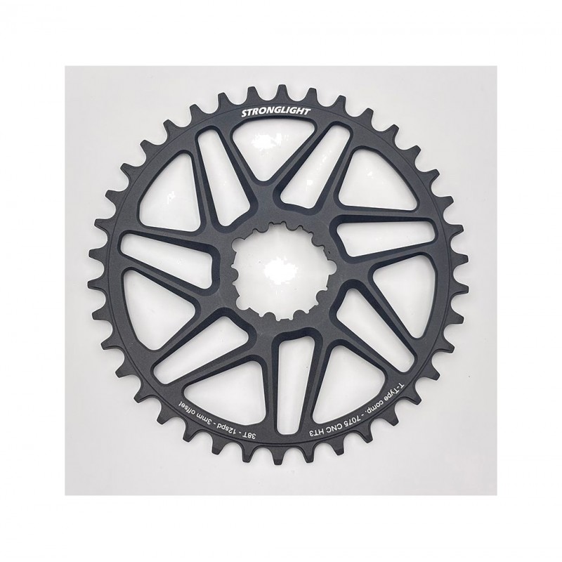 STRONGLIGHT Aluminum plate with anchor DIRECT MOUNT 3 MM OFFSET BOOST SRAM XX1 EAGLE 728356VAR