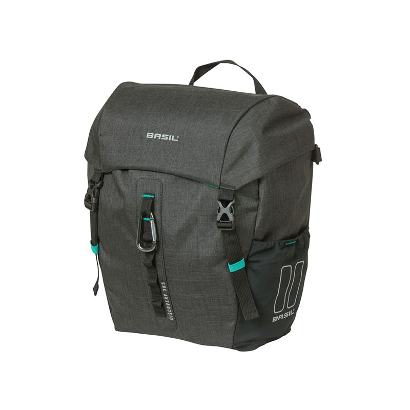 BASIL Bolsa de transporte con ganchos poliester DISCOVERY 365D M MIK 9L (25X12.5X33 CM) 728927