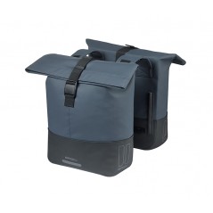 BASIL Alforjas traseras sistema puente pet/cuero azul marino/negro COVE UNIVERSAL BRIDGE SYSTEM 28-32L (29X14.5X36 CM) 728951