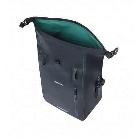 BASIL Bolsa impermeable con ganchos lona RIVO M MIK 12-15L (25X14X38 CM) 728955