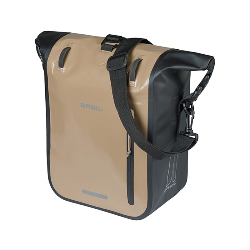 BASIL Waterproof bag with hooks 12-15l canvas (25x14x38 RIVO M MIK 12-15L(25X14X38 CM) 728957