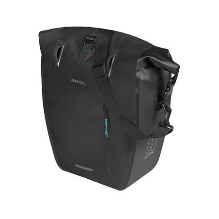 BASIL Bolsa impermeable de gran capacidad con ganchos lona RIVO L MIK 25-31L (28X14X43 CM) 728958