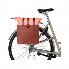 BASIL Recycled PET bag with hooks, burgundy/pink VIVE SHOPPER MIK 15-20L (29X11X34 CM) 728963