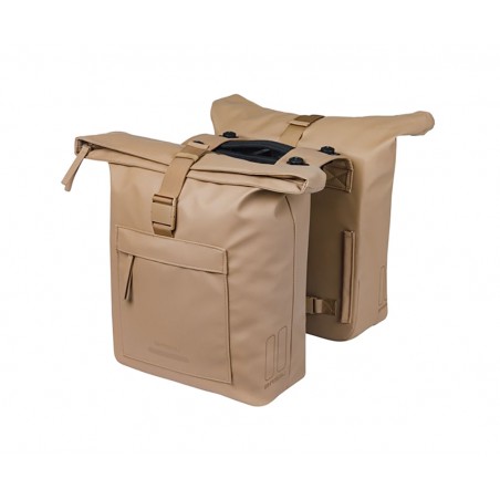 BASIL Alforjas traseras impermeables con placa pet reciclado impermeable BROOKLYN MIK 2.0 41L (30X14X37CM) 728972