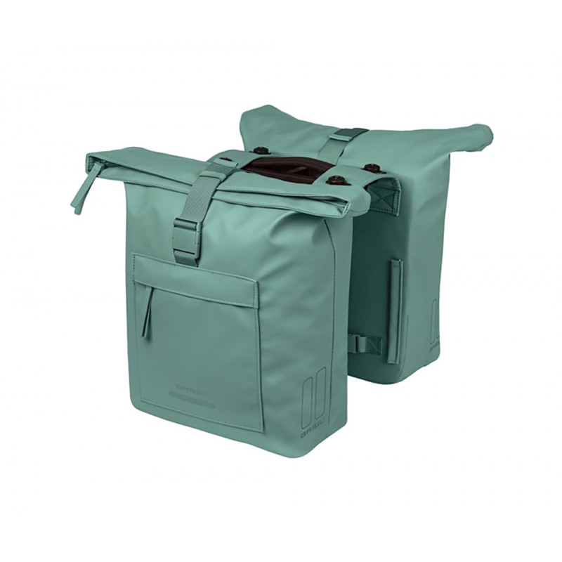 BASIL Waterproof rear panniers with recycled PET plate BROOKLYN MIK 2.0 41L (30X14X37CM) 728974