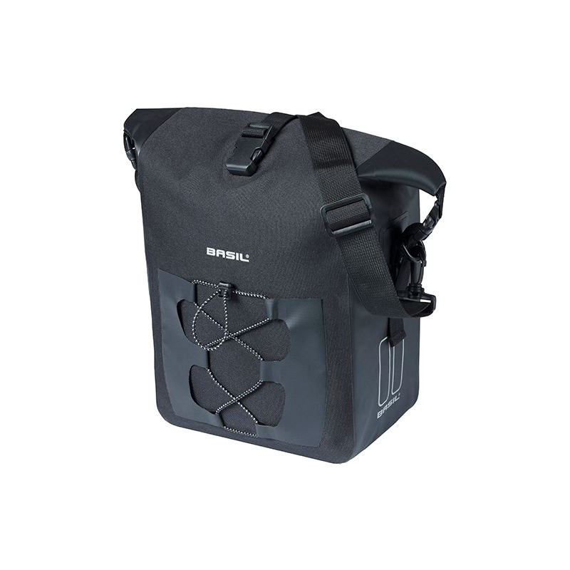 BASIL Waterproof bag with hooks, canvas/polyester NAVIGATOR MIK 12-15L (28X17X34 CM) 729046