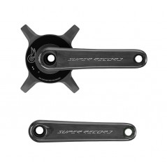 CAMPAGNOLO Crankset with power meter for double chainring drivetrain and carbon finish SUPER RECORD 2X13V 728018VAR