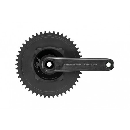 CAMPAGNOLO Crankset with power meter for single-speed transmission and carbon finish SUPER RECORD 1X13V 728901VAR