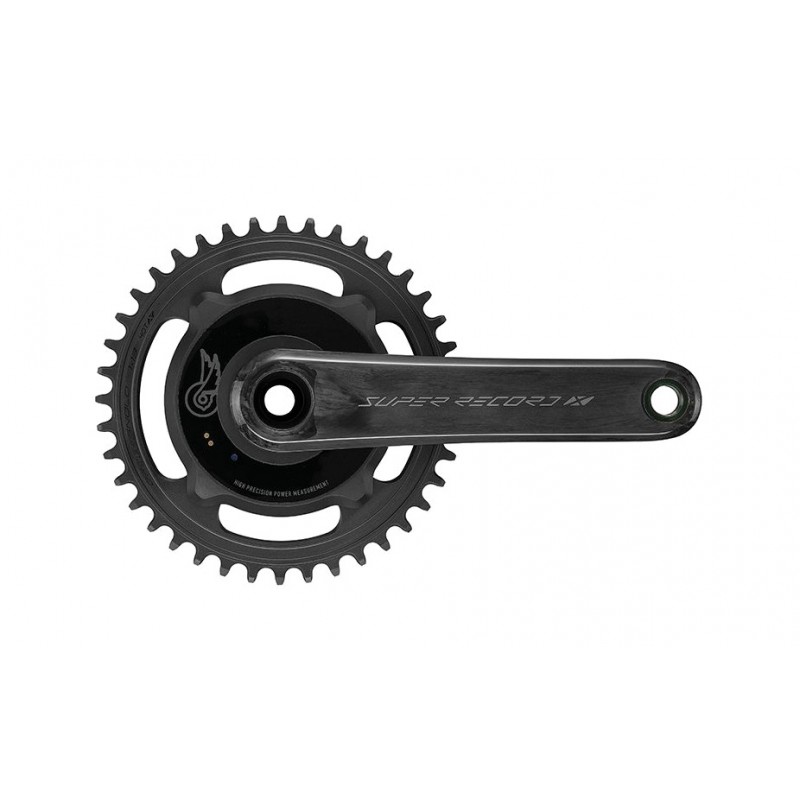 CAMPAGNOLO Crankset with power meter for single-speed transmission and carbon finish SUPER RECORD X 1X13V 728905VAR