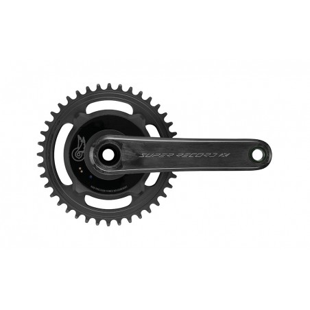 CAMPAGNOLO Crankset with power meter for single-speed transmission and carbon finish SUPER RECORD X 1X13V 728905VAR