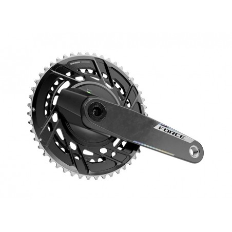 SRAM Juego de bielas con potenciómetro carbono FORCE AXS E1 DUB THREAD MOUNT 50X37D 108949VAR