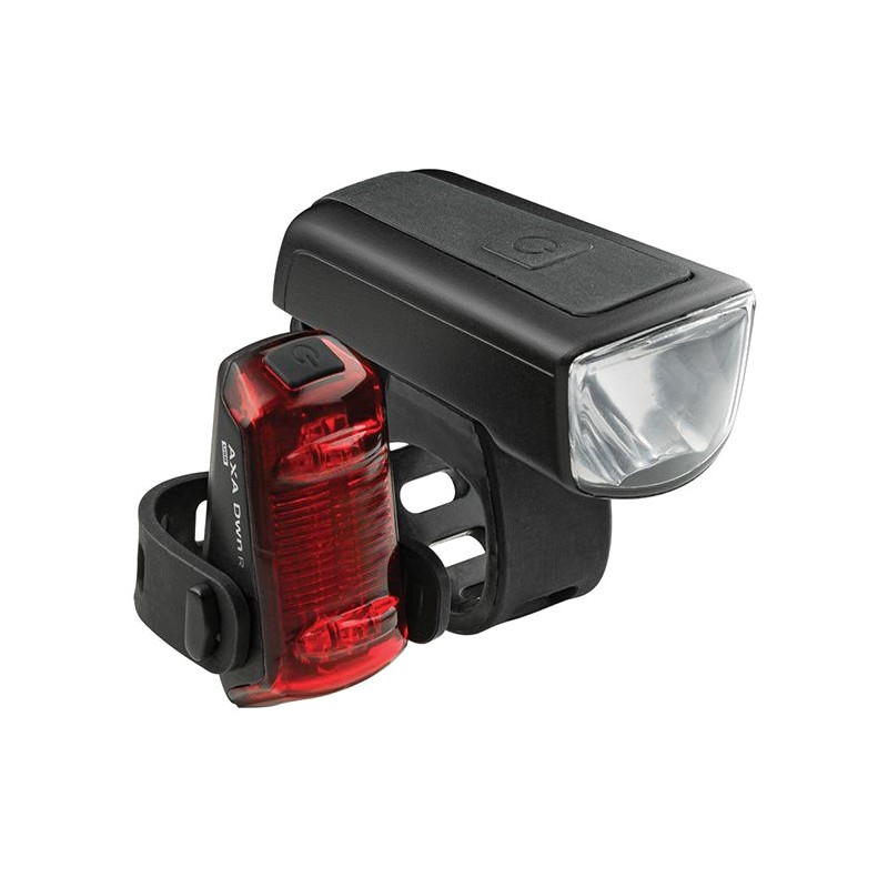 AXA Rechargeable front and rear light set DWN 30 LED USB-C 728626