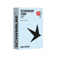 SCHWALBE Cámara para bicicleta valvula SV6 20X1.10-1.75 PRESTA 40 MM (54/75-584) 729413
