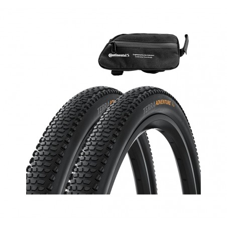 CONTINENTAL Kit de cubiertas bolsa cuadro TERRA ADVENTURE TRAIL GRIP 28X2.00 TLR 905150