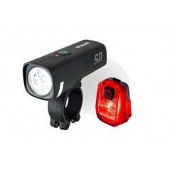 SIGMA Juego de luces delantera y trasera AURA 50 / HIRO 10 728838