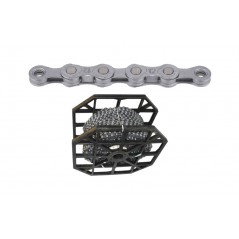 KMC Rollo de cadena bicicleta E12 EPT MISSINGLINK 12V (50 METROS/40 CONECTORES) 729166